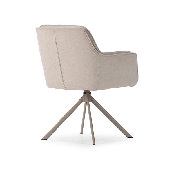 Béžové čalúnené jedálenské kreslá v súprave 2 ks Keiko – Marckeric-image-4