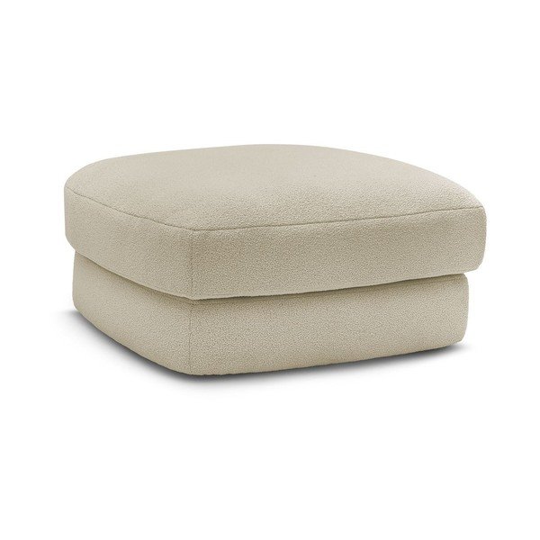 Béžová podnožka z textílie buklé Leonore – Bobochic Paris