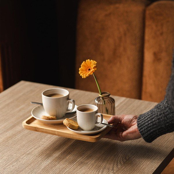 Svetlosivá porcelánová šálka na cappuccino 200 ml Nuance – BonBistro-image-2