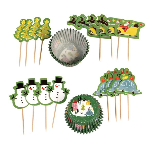 Set na pečenie muffinov s vianočným motívom Rex London Wonderland