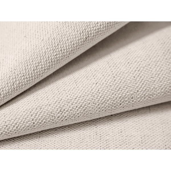 Krémová čalúnená dvojlôžková posteľ s úložným priestorom s roštom 160x200 cm Lupine – Micadoni-image-4