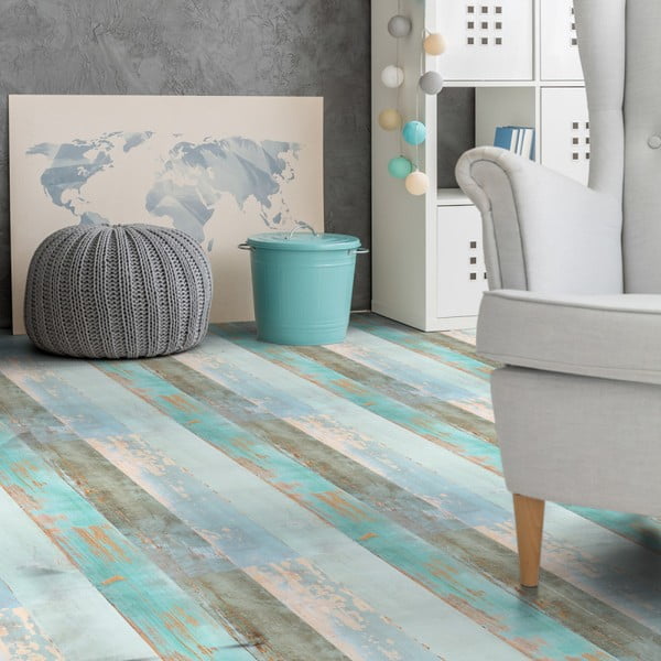 Samolepka na podlahu Ambiance Floor Sticker Parquet Floor Côte d'Opale, 90 × 60 cm-image-2