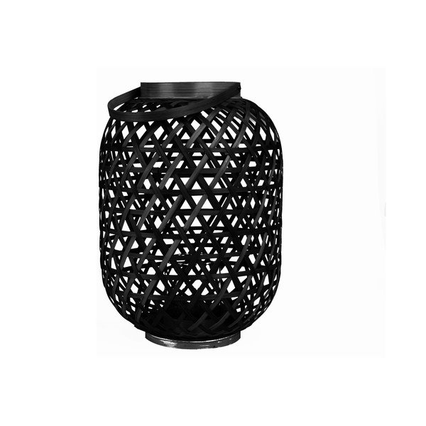 Čierny lampáš Present Time Lattice L