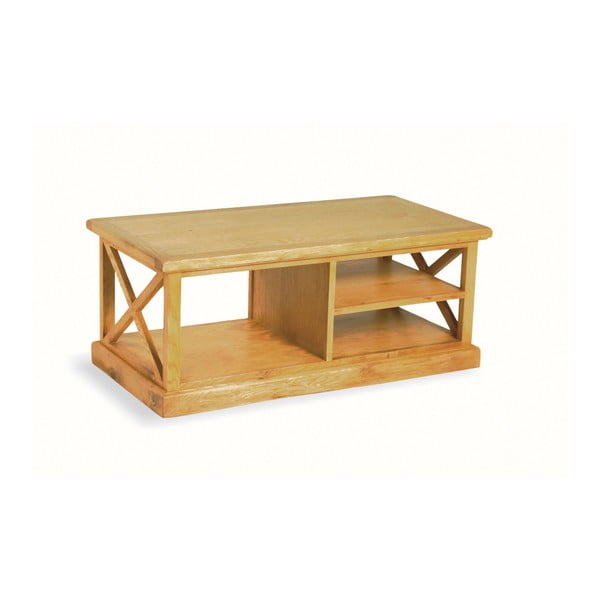 Konferenčný stolík z dubového dreva Bluebone Country, 110 x 45 cm