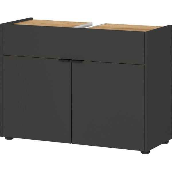 Antracitová skrinka pod umývadlo 80x60 cm Forano – Germania-image-2