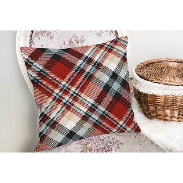 Červená dekoratívna obliečka na vankúš Minimalist Cushion Covers Flannel, 35 x 55 cm-image-2
