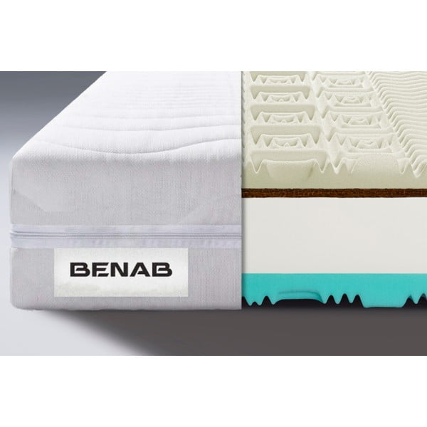 Tvrdý/stredne tvrdý penový obojstranný matrac 80x200 cm Visco Touch – BENAB-image-1