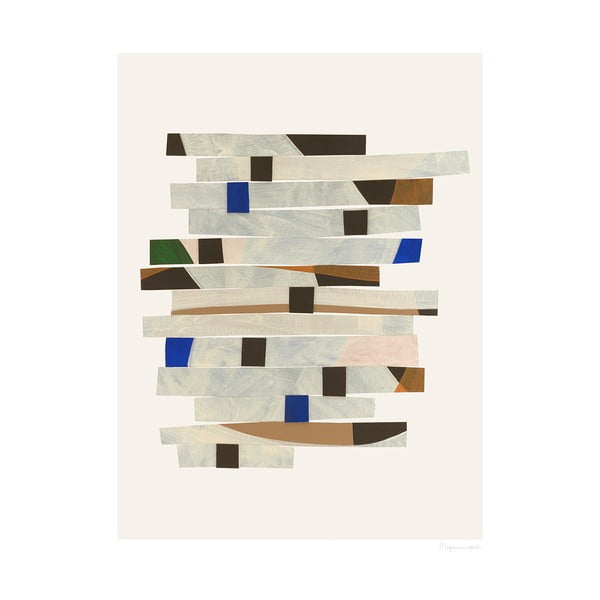 Plagát 50x70 cm Cut up Stripes – Berit Mogensen Lopez – The Poster Club