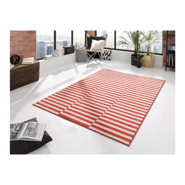 Červeno-biely koberec Hanse Home Gloria Panel, 120 x 170 cm-image-1