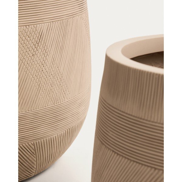 Betónové obaly na kvetináče v súprave 2 ks ø 50 cm Tival – Kave Home-image-4