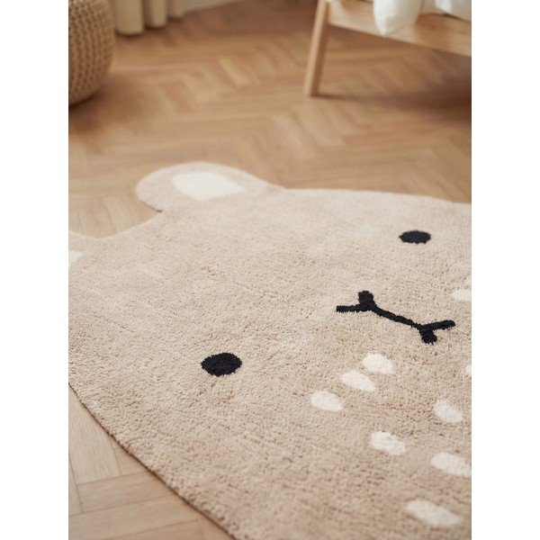 Béžový prateľný/ručne tkaný bavlnený detský koberec 120x152 cm Snuggle Pucki – Hanse Home-image-2