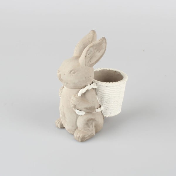 Sivý betónový kvetináč Dakls Zajac