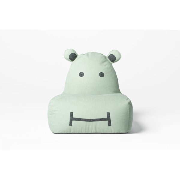 Detský sedací vak v mentolovej farbe Hippo – The Brooklyn Kids-image-1