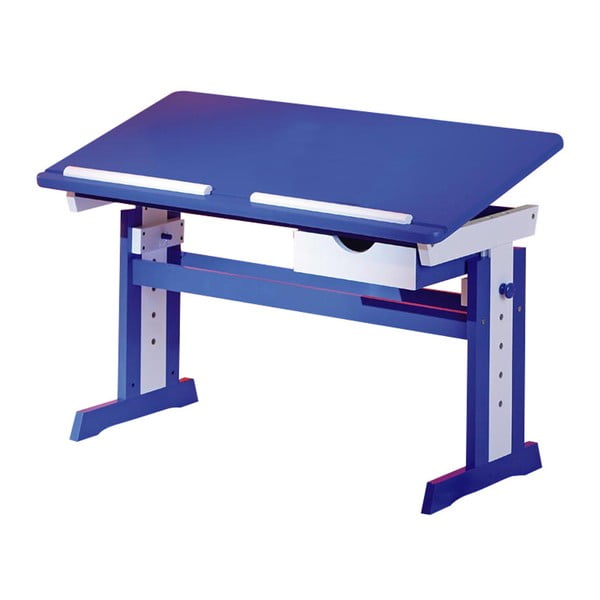 Modrý nastaviteľný písací stôl 13Casa Paint
