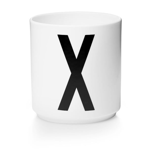 Biely porcelánový hrnček Design Letters Personal X