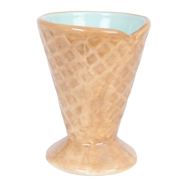 Keramická miska v tvare kornoutku na zmrzlinu Clayre & Eef, Ø 9 cm