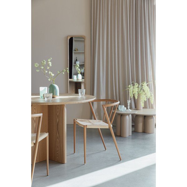 Okrúhly jedálenský stôl v dekore duba ø 120 cm Laurent – White Label-image-3