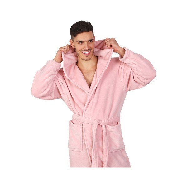 Ružový unisex župan z mikrovlákna DecoKing Robby, veľ. L-image-4