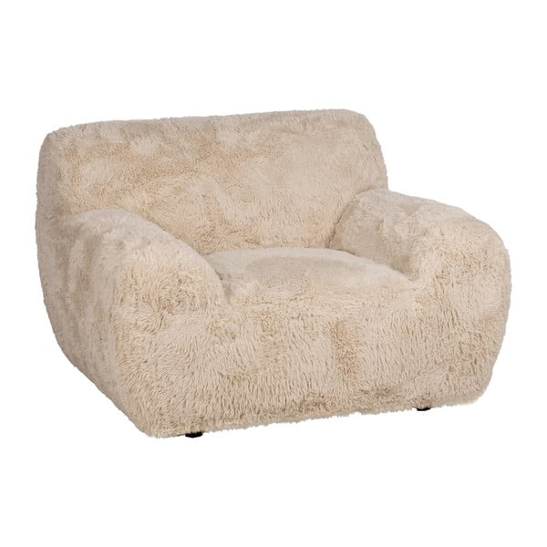 Béžové kreslo Teddy – Ixia