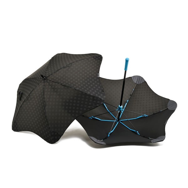 Vysoko odolný dáždnik Blunt Mini+ s reflexným poťahom, modrý