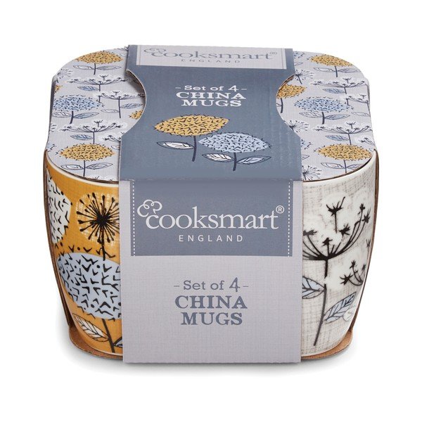 Sada 4 porcelánových hrnčekov Cooksmart England Spring, 350 ml-image-1
