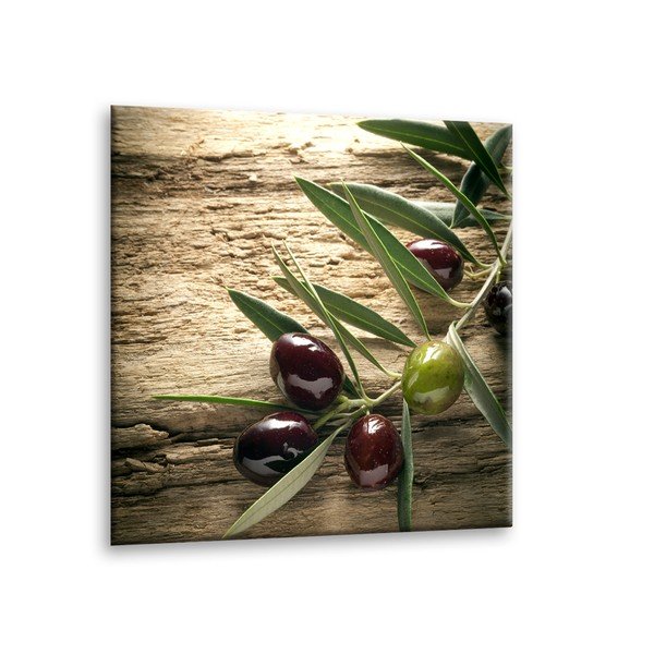 Obraz Styler Glas Kitchen Olives 4, 30 × 30 cm-image-1