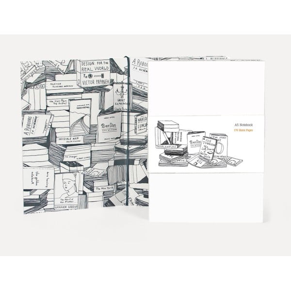 Poznámkový blok U Studio Design Books, 12 × 17 cm