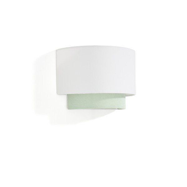 Biele/tyrkysové detské nástenné svietidlo s textilným tienidlom Bianella – Kave Home