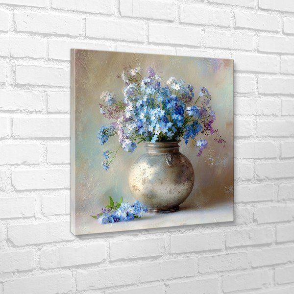 Tlačený obraz na plátne 32x32 cm Forget-me-not – Styler-image-3