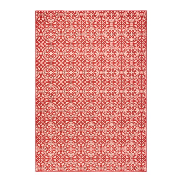 Červený koberec Hanse Home Gloria Pattern, 80 x 200 cm