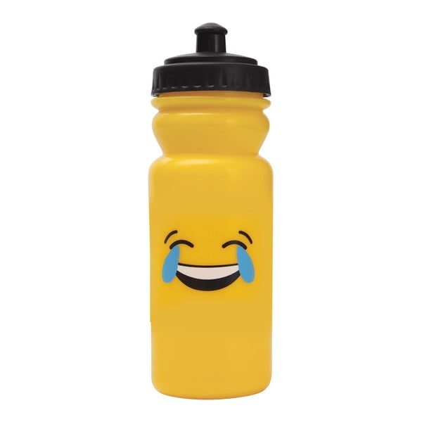 Športová fľaša na vodu Bergner Emoticon Laugh, 600 ml