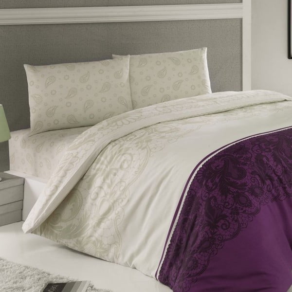 Obliečky Luxury Time Purple, 240x220 cm