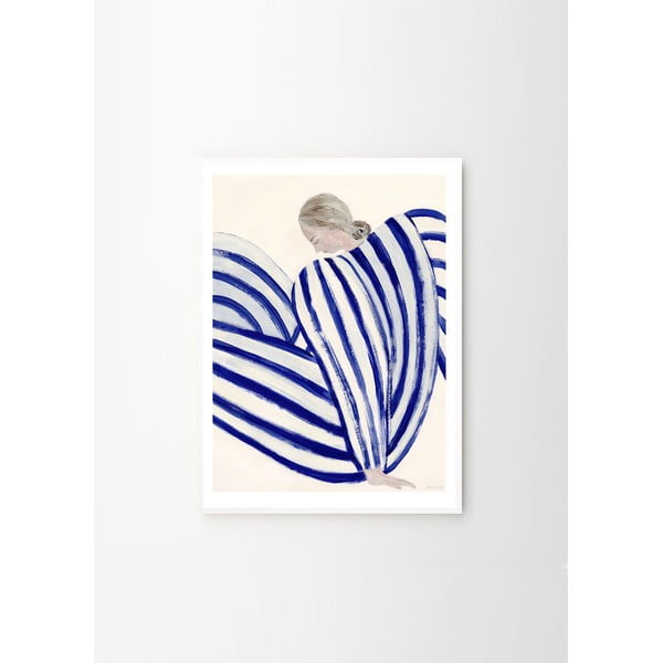 Plagát 30x40 cm Blue Stripe at Concorde – Sofia Lind – The Poster Club-image-4