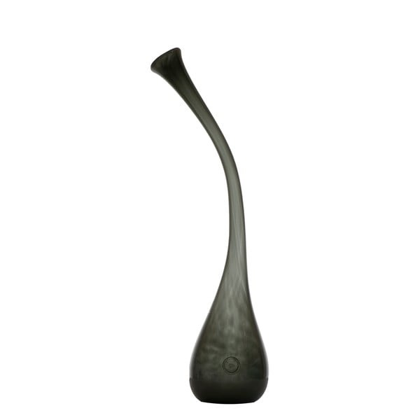 Sklenená váza Swan 55-60 cm, olivovo zelená
