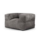 Tmavosivý menčestrový sedací vak MooG – SLOWDOWN