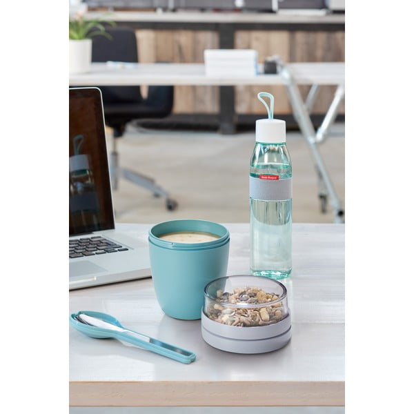 3-dielna súprava cestovných príborov s tyrkysovomodrým obalom Mepal Ellipse-image-1