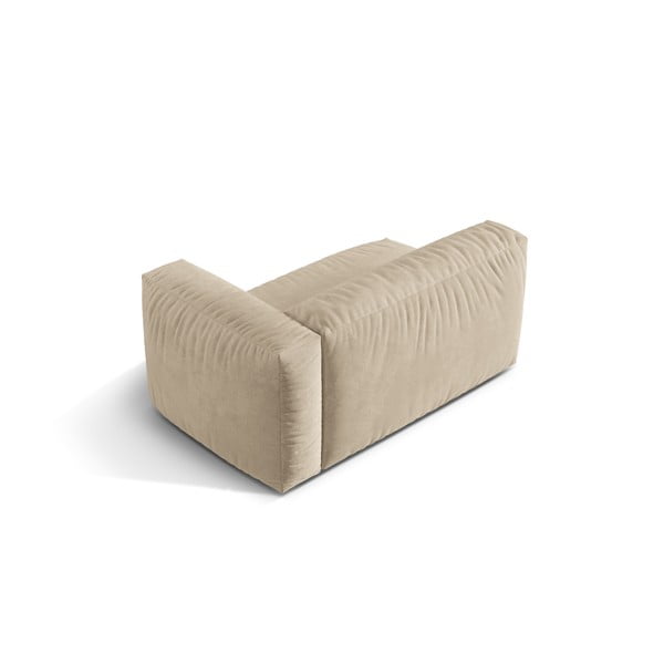 Béžový zamatový modul pohovky (pravý roh) Martina – Micadoni -image-2