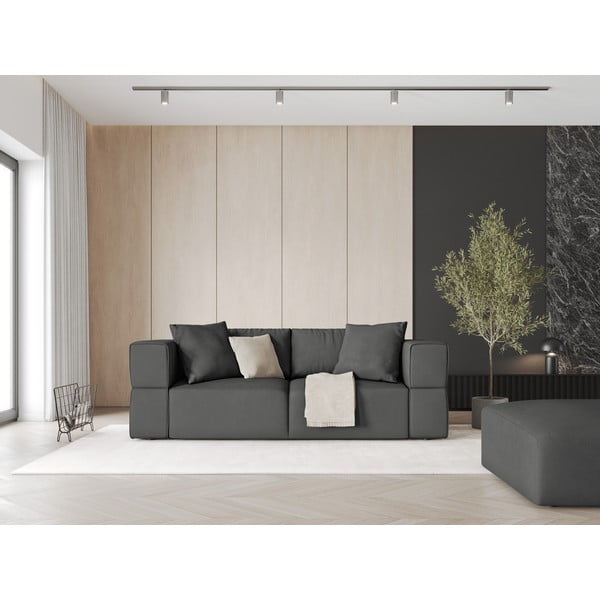 Tmavosivý taburet Esther – Milo Casa-image-1