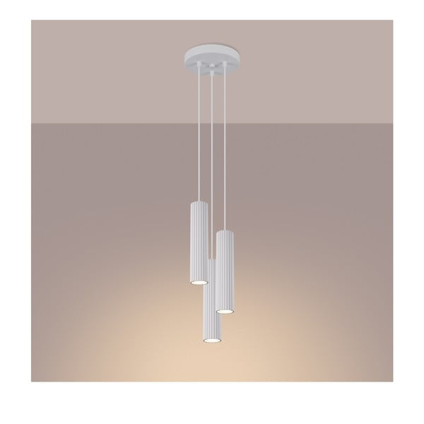 Biele závesné svietidlo ø 19,5 cm Gleam – Sollux-image-3