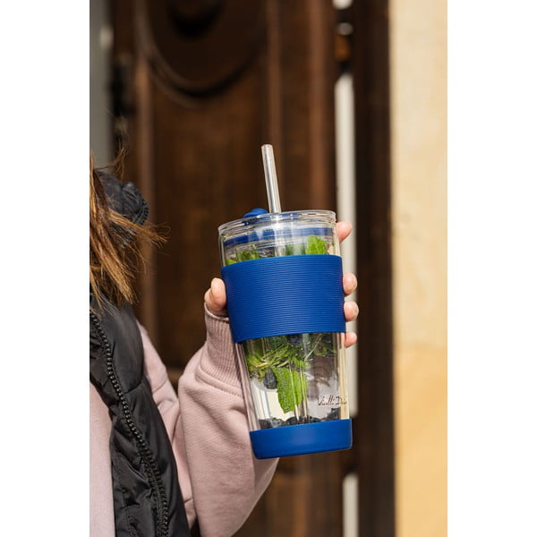 Modrý termo hrnček 600 ml Fuori – Vialli Design-image-2