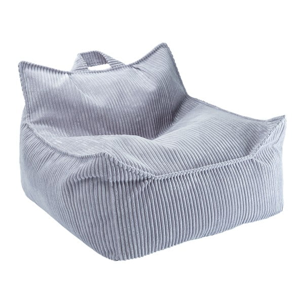 Modrý menčestrový detský sedací vak Chair – Wigiwama