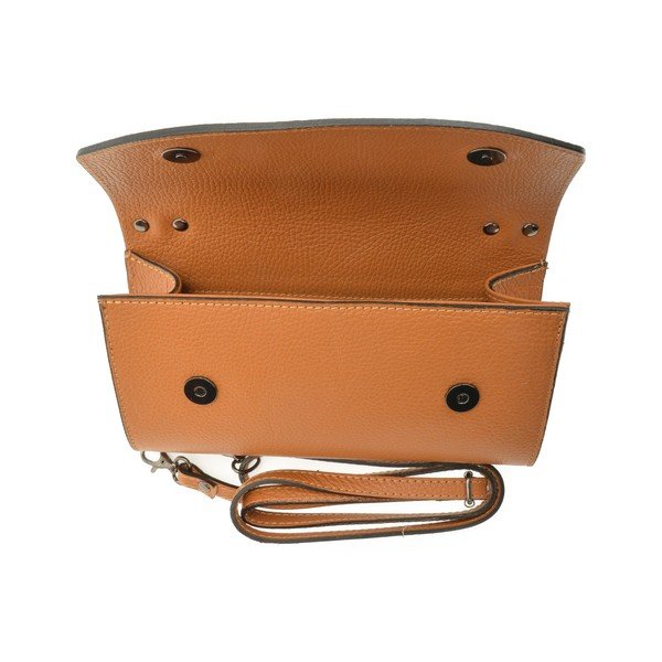 Hnedá dámska kožená kabelka Roberta M Pisa-image-4