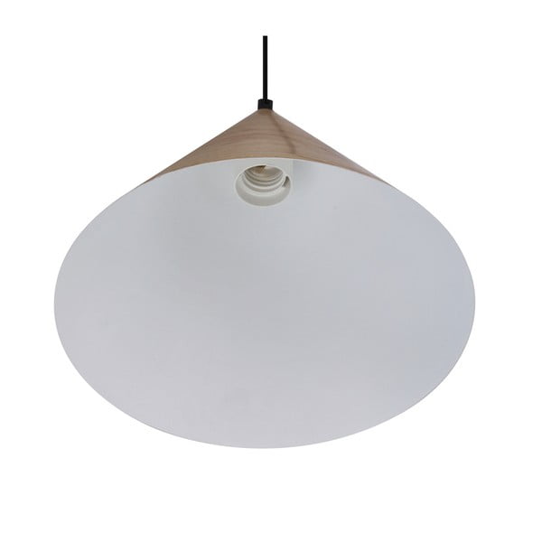 Hnedé závesné svietidlo so skleneným tienidlom ø 25 cm Dunca – Candellux Lighting-image-3