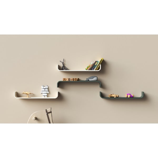 Biela nástenná policaTenzo Flower-image-1