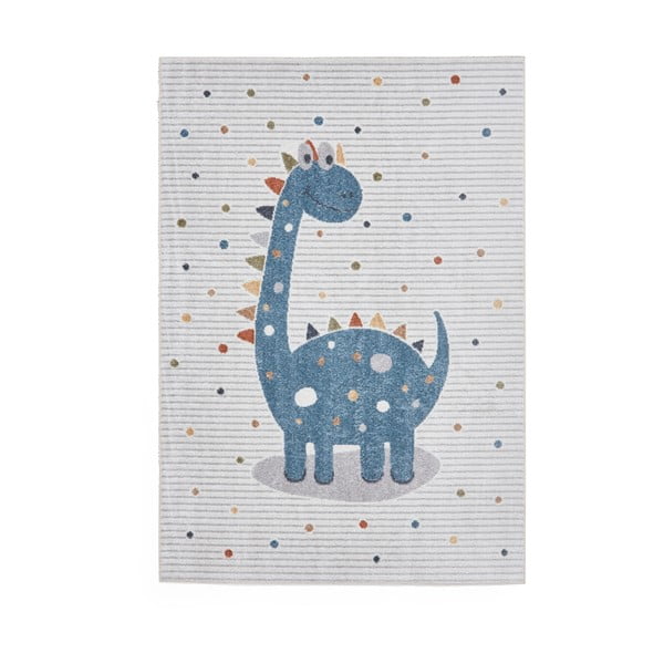 Modro-svetlosivý detský koberec 80x150 cm Vida Kids Dinosaur – Think Rugs