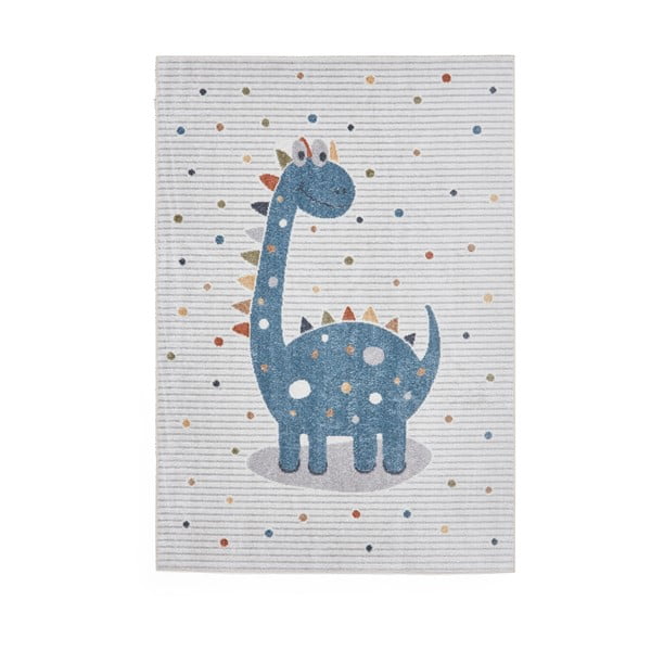 Modro-svetlosivý detský koberec 80x150 cm Vida Kids Dinosaur – Think Rugs