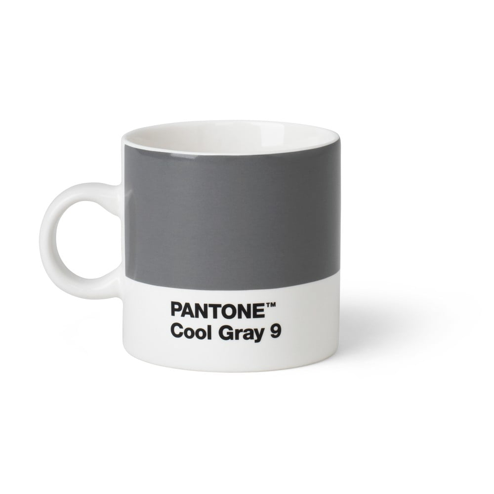 Sivý hrnček Pantone Espresso, 120 ml