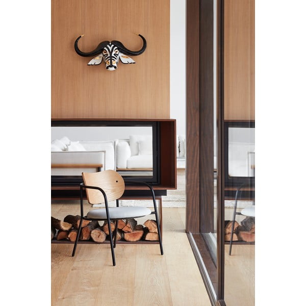 Sivé kreslo v dekore duba Eclipse - Teulat-image-1