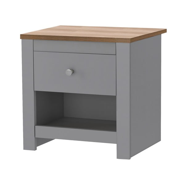 Sivý nočný stolík Emerald – Støraa-image-2