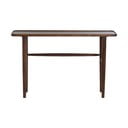 Hnedý konzolový stolík z masívu akácie 30x120 cm Qiano – Light & Living